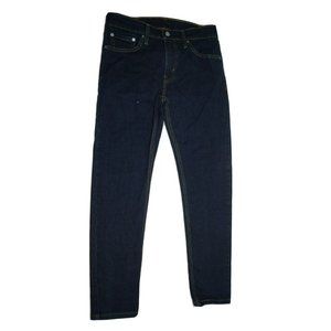 Levi's 512 Slim Taper Fit Jeans Mens 30x30 Dark Blue Denim